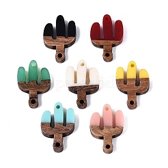 Cinco de Mayo Resin & Walnut Wood Connector Charms&nbsp;RESI-N053-37