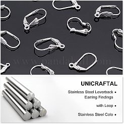 304 Stainless Steel Leverback Earring Findings&nbsp;STAS-UN0004-53P