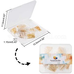 ラックメッキ真鍮ボールヘッドピン  ゴールデン＆シルバー  14~40x0.5mm  ボール：2mm  800個/箱&nbsp;KK-PH0035-62