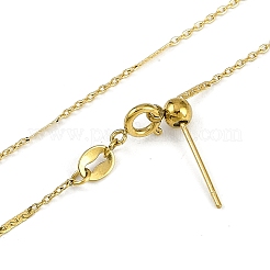 Ion Plating(IP) 304 Stainless Steel Bar Link Necklaces&nbsp;NJEW-H042-01G