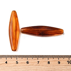 透明なアクリルビーズ  琥珀のビーズを模倣する  馬の目  41.5x10.5x6mm  穴：1.8mm  約56個/100g&nbsp;X1-MACR-K359-45I