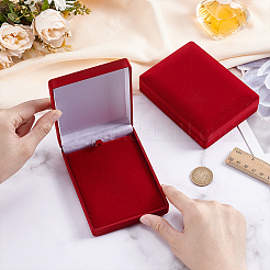 Rectangle Velvet Commemorative Coin Storage Boxes&nbsp;CON-WH0100-14A