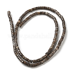 天然石スノーフレークオブシディアンビーズ連売り  ディスク  ヒシビーズ  3x2~2.5mm  穴：0.9mm  約180~182個/連  15.04~15.16''（38.2~38.5センチメートル）&nbsp;G-E612-A07