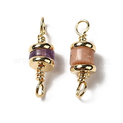 Natural Mixed Gemstone Connector Charms&nbsp;KK-P242-26G