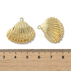 シェルペンダント  シェル形状  ゴールドカラー  20~27x20~30x7~9mm  穴：1.6~1.8mm&nbsp;SSHEL-B002-04G