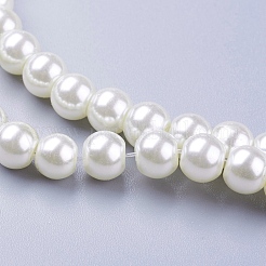 Glass Pearl Beads Strands&nbsp;HY-6D-B02