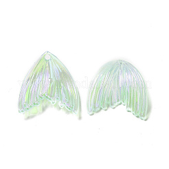UV Plating Rainbow Iridescent Transparent Acrylic Pendants&nbsp;PACR-M002-09F