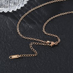 2MM 304 Stainless Steel Cable Chain Necklaces for Women&nbsp;SA-CBACA62-01RG