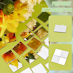 300Pcs Square Acrylic Self Adhesive Acrylic Mosaic Tiles&nbsp;AJEW-PH0011-54