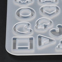 Diy スター/ハート/花/ウサギ シェーカー フィラー シリコン流砂型  レジン型  UVレジン用  エポキシ樹脂工芸品作り  混合模様  85x85x4mm  内径：8.5~15x10~15mm&nbsp;X-DIY-G079-03A