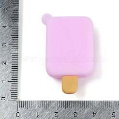 ポリ塩化ビニールのプラスチックチャーム  フルーツアイスクリーム  パールピンク  44.5x28x8~9mm  穴：3mm&nbsp;KY-U004-02B