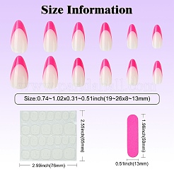 ABS Plastic Full Cover Press On False Nails&nbsp;DIY-CJC0006-12B