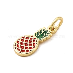 Brass Enamel Charms&nbsp;KK-P303-02G