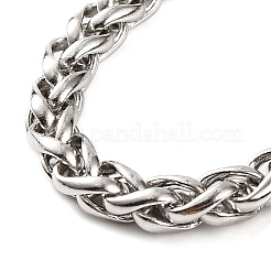 304 Stainless Steel Wheat Chain Necklaces for Women&nbsp;NJEW-G140-14GP