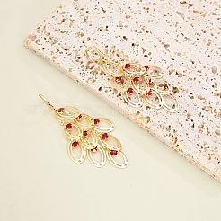 Brass Oval Tassel Hoop Earrings&nbsp;CQ4366