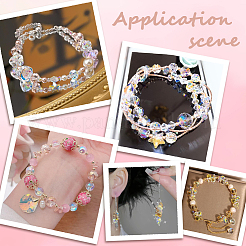 114Pcs Transparent Electroplate Glass Beads&nbsp;GLAA-PA0001-17D