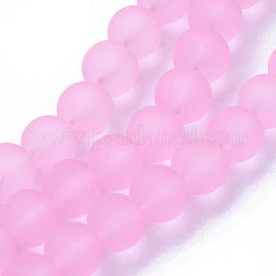 Baking Paint Transparent Glass Bead Strands&nbsp;X-GLAA-S031-10mm-20-1