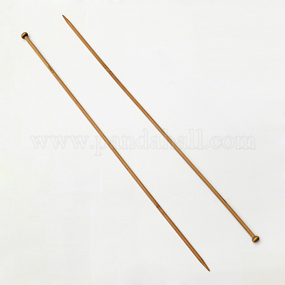 竹シングル尖った編み針  ペルー  400x8x3mm  2個/袋&nbsp;TOOL-R054-3.0mm-1