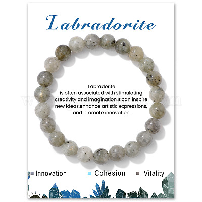 Synthetic Labradorite Beaded Stretch Bracelets&nbsp;PW-WG7FE75-09-1-1