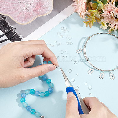 Wholesale DICOSMETIC 80Pcs 4 Sizes Sterling Silver Jump Rings 2 2.5 4 5mm Open Jump Rings DIY Split Rings Small O Ring Connector for Keychain Necklace Bracelet Earring Jewelry Making and Repair Pandah...