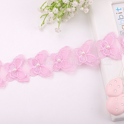 Polyester Lace Trim Ribbons&nbsp;PW-WG11650-04-1-1