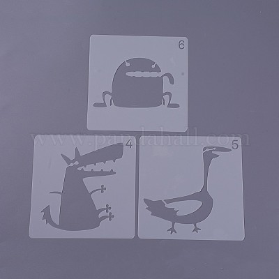 Wholesale Kids Cartoon Plastic Hollow Drawing Stencil - Pandahall.com