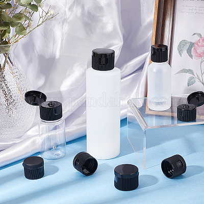 詰め替え可能なスクイーズボトル用PPプラスチックフリップトップ蓋60個