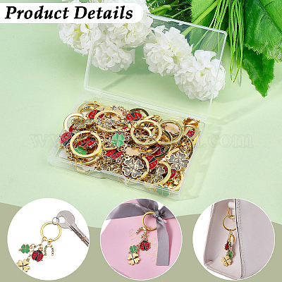 20Pcs Alloy Enamel Keychains&nbsp;KEYC-SC00054-1