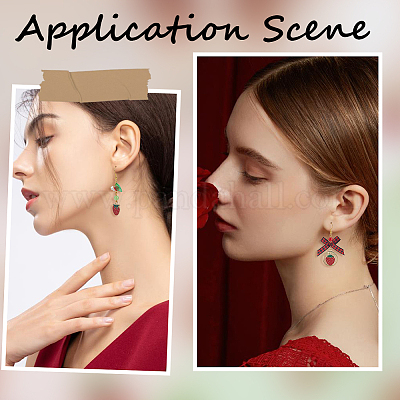 Strawberry Earring Sets&nbsp;DIY-SC0031-57-1