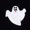 Resin Cabochons, Ghost, Halloween, White, 28x27.5x6mm