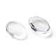 Transparent Oval Glass Cabochons&nbsp;X-GGLA-R022-14x10-3