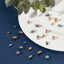 32Pcs 8 Style 304 Stainless Steel Cord Ends&nbsp;STAS-SC0003-75