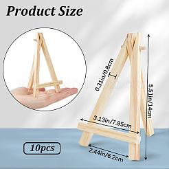 Foldable Wood Triangle Easel&nbsp;WOOD-WH0022-55B