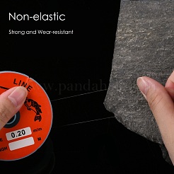 透明釣り糸ナイロンワイヤー  透明  0.2mm  約109.36ヤード（100m）/ロール&nbsp;EC-L001-0.2mm-01