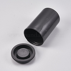 プラスチックビーズ収納ケース  コラム  ブラック  3.35x5.4cm  容量：45ml（1.52液量オンス）&nbsp;CON-WH0024-02A