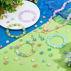 960Pcs Frosted Transparent Acrylic Beads&nbsp;OACR-PH0004-73