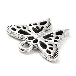 合金のチベット風チャーム  バタフライチャーム  アンティークシルバー  15x18x2mm  穴：1.6mm  約454個/500g&nbsp;PALLOY-P293-014AS