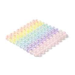 6色透明アクリルカボチャビーズカップマット  正方形  カラフル  152x152x10.5mm&nbsp;AJEW-CM00001