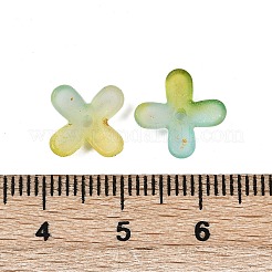 Metal Enlaced Acrylic Bead Caps&nbsp;OACR-G044-01E