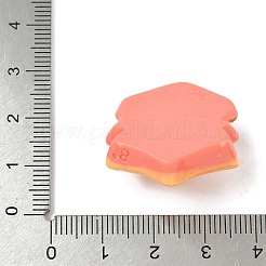 かわいい不透明樹脂カボション  バーガー  ミックスカラー  25.5x26x13mm&nbsp;RESI-L046-D05