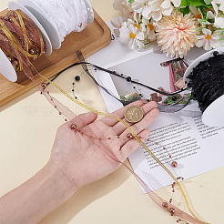 15M Polyester Lace Ribbon&nbsp;OCOR-WH0609-088A