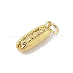304ステンレスペンダント  18KGP本金メッキ  丸カン付き  バッグ  17x6x5mm  穴：3.5mm&nbsp;STAS-U044-01B-G