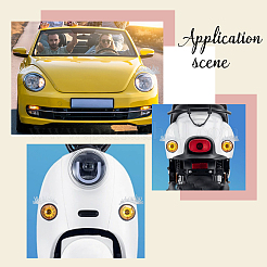 8組2スタイルのまつ毛の形防水PVC絵ステッカー  自動車照明用  車の装飾  銀  111~120x55~249x0.1mm  4ペア/スタイル&nbsp;DIY-HY0003-05B