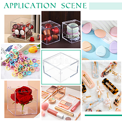 Transparent Acrylic Packaging Boxes with Flip Lid&nbsp;CON-WH0085-122B