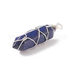 Natural & Synthetic Mixed Stone Double Terminal Pointed Pendants&nbsp;PALLOY-JF01743-02