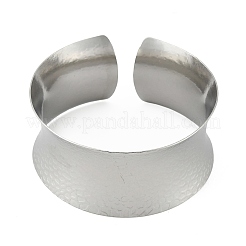 304 Stainless Steel Wide Open Cuff Bangles for Women&nbsp;BJEW-K230-03B-P