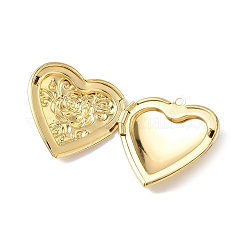 Valentine's Day Brass Locket Pendants&nbsp;KK-L268-022G-02