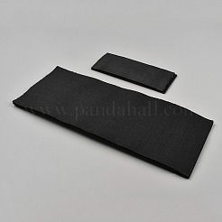 警備員用ポリエステル刺繍アップリケ  装飾アクセサリー  ミシンクラフト装飾  ブラック  54~105x130~260x4mm&nbsp;PATC-WH0017-10D-01