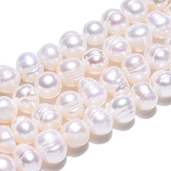 Natural Cultured Freshwater Pearl Beads Strands&nbsp;PEAR-N013-05K