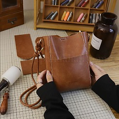 DIY Knitting Portable & Shoulder Tote Bags Set&nbsp;PW-WGDEA75-02